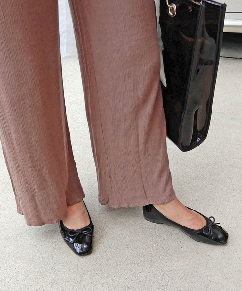 alala（アララ）の「スクエアトゥバレエシューズ/フラットパンプス　◆（バレエシューズ・レディース・アイボリー/ブラック/ブラウン・S/M/L/LL）」の13枚目の写真