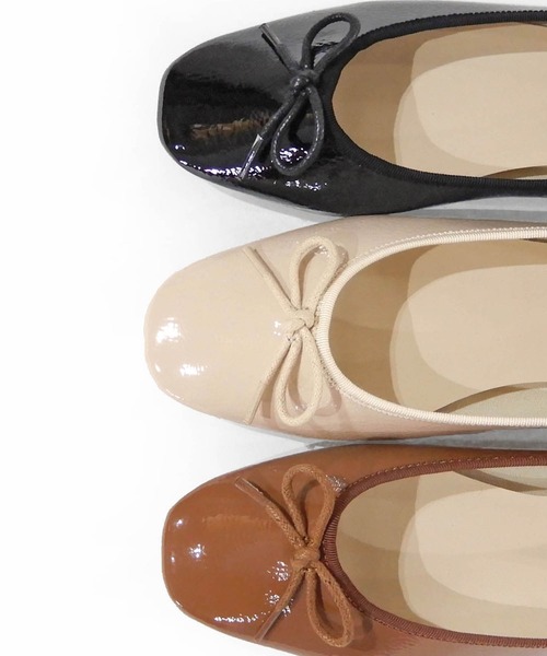 alala（アララ）の「スクエアトゥバレエシューズ/フラットパンプス　◆（バレエシューズ・レディース・アイボリー/ブラック/ブラウン・S/M/L/LL）」の5枚目の写真
