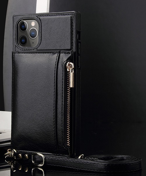 c.u.l（シーユーエル）の「【c.u.l】PUレザー スマホポーチ スマホショルダー 斜め掛け お財布 カード入れ 無地 シンプル iPhoneカバー アイフォンケース ipc522（スマホケース/カバー・レディース・ブラック/レッド/ピンク・K/F/A/E/J/D/B/I/N/O/P/R/U/T/V）」の4枚目の写真