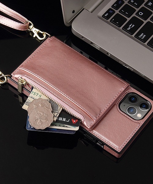 c.u.l（シーユーエル）の「【c.u.l】PUレザー スマホポーチ スマホショルダー 斜め掛け お財布 カード入れ 無地 シンプル iPhoneカバー アイフォンケース ipc522（スマホケース/カバー・レディース・ブラック/レッド/ピンク・K/F/A/E/J/D/B/I/N/O/P/R/U/T/V）」の19枚目の写真