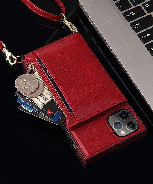 c.u.l（シーユーエル）の「【c.u.l】PUレザー スマホポーチ スマホショルダー 斜め掛け お財布 カード入れ 無地 シンプル iPhoneカバー アイフォンケース ipc522（スマホケース/カバー・レディース・ブラック/レッド/ピンク・K/F/A/E/J/D/B/I/N/O/P/R/U/T/V）」の20枚目の写真