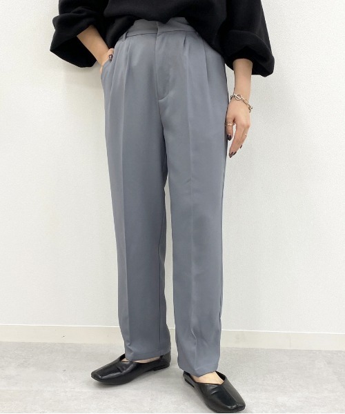 apres jour mignon（アプレジュールミニョン）の「シュエットリラックステーパード【ZOZOTOWN限定アイテム】（その他パンツ・レディース・その他/ダークブラウン/ブラック/ダークグリーン/アイボリー/マスタード/オレンジ/ボルドー/ブルー系その他/パープル・SMALL/MEDIUM/X-LARGE）」の22枚目の写真