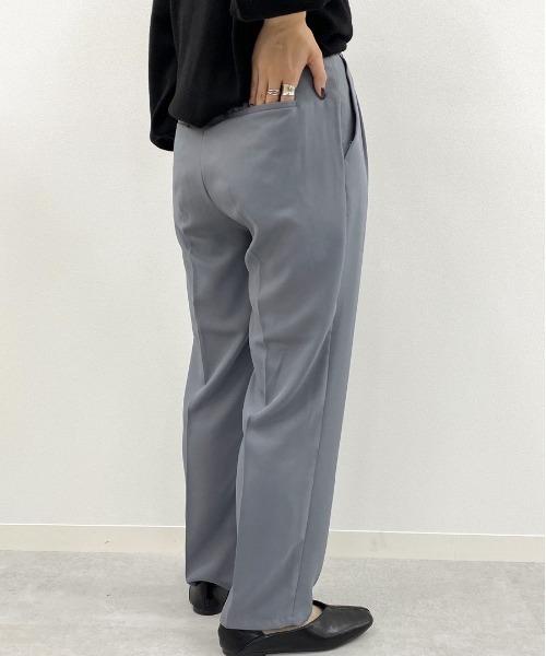 apres jour mignon（アプレジュールミニョン）の「シュエットリラックステーパード【ZOZOTOWN限定アイテム】（その他パンツ・レディース・その他/ダークブラウン/ブラック/ダークグリーン/アイボリー/マスタード/オレンジ/ボルドー/ブルー系その他/パープル・SMALL/MEDIUM/X-LARGE）」の12枚目の写真