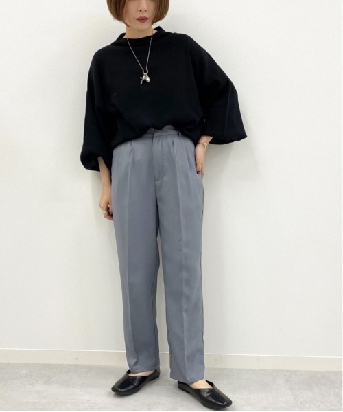 apres jour mignon（アプレジュールミニョン）の「シュエットリラックステーパード【ZOZOTOWN限定アイテム】（その他パンツ・レディース・その他/ダークブラウン/ブラック/ダークグリーン/アイボリー/マスタード/オレンジ/ボルドー/ブルー系その他/パープル・SMALL/MEDIUM/X-LARGE）」の14枚目の写真
