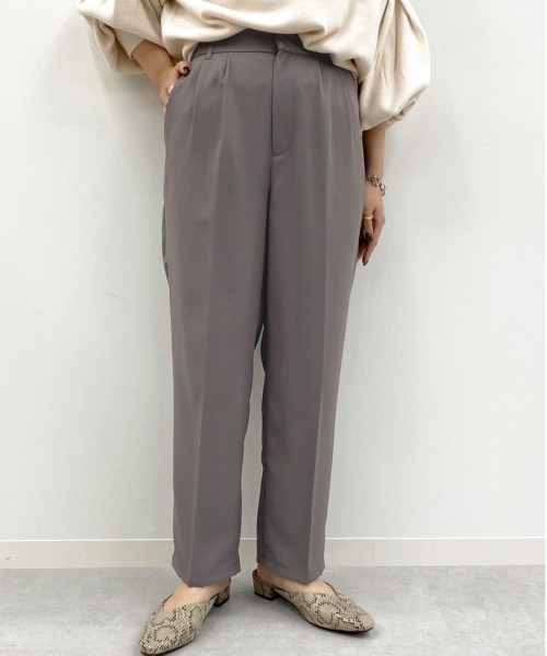 apres jour mignon（アプレジュールミニョン）の「シュエットリラックステーパード【ZOZOTOWN限定アイテム】（その他パンツ・レディース・その他/ダークブラウン/ブラック/ダークグリーン/アイボリー/マスタード/オレンジ/ボルドー/ブルー系その他/パープル・SMALL/MEDIUM/X-LARGE）」の15枚目の写真
