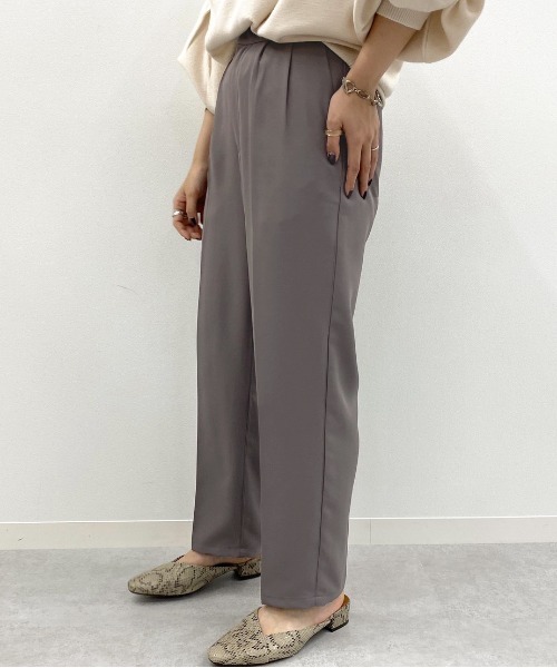 apres jour mignon（アプレジュールミニョン）の「シュエットリラックステーパード【ZOZOTOWN限定アイテム】（その他パンツ・レディース・その他/ダークブラウン/ブラック/ダークグリーン/アイボリー/マスタード/オレンジ/ボルドー/ブルー系その他/パープル・SMALL/MEDIUM/X-LARGE）」の18枚目の写真