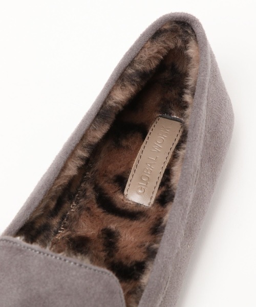 GLOBAL WORK(グローバルワーク)の「フワモコ撥水モカシン/893372(モカシン/デッキシューズ・レディース・ブラック/ブラウン/アイボリー/グレー/ブラウン系その他/ダークグレー/ダークブラウン/ライトグレー/その他/ブラウン系その他7・SMALL/MEDIUM/LARGE/X-LARGE)」の17枚目の写真