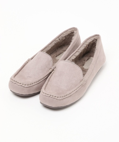 GLOBAL WORK(グローバルワーク)の「フワモコ撥水モカシン/893372(モカシン/デッキシューズ・レディース・ブラック/ブラウン/アイボリー/グレー/ブラウン系その他/ダークグレー/ダークブラウン/ライトグレー/その他/ブラウン系その他7・SMALL/MEDIUM/LARGE/X-LARGE)」の13枚目の写真