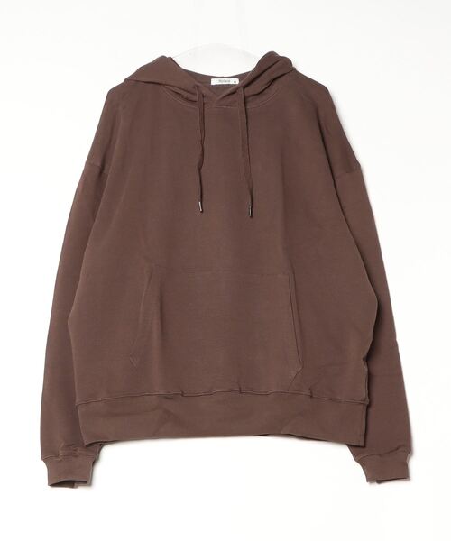 STYLEBLOCK(スタイルブロック)の「裏毛スーパービッグプルパーカー(パーカー・メンズ・ブラック/ベージュ/パープル/ブラウン系その他/ベージュ系その他/ブラック×パープル/ブラウン・L/M/LL)」の4枚目の写真