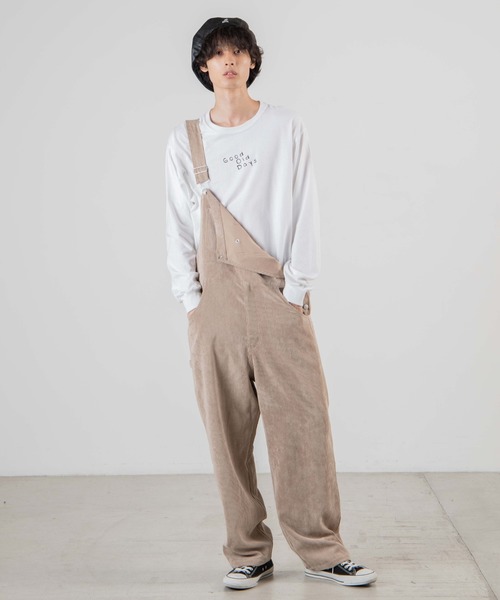 WEGO（ウィゴー）の「WEGO/コーデュロイオーバーオール（サロペット/オーバーオール・メンズ・ブラック/ブラウン/ライトベージュ・MEDIUM/LARGE）」の11枚目の写真