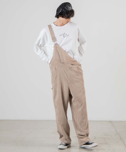 WEGO（ウィゴー）の「WEGO/コーデュロイオーバーオール（サロペット/オーバーオール・メンズ・ブラック/ブラウン/ライトベージュ・MEDIUM/LARGE）」の12枚目の写真