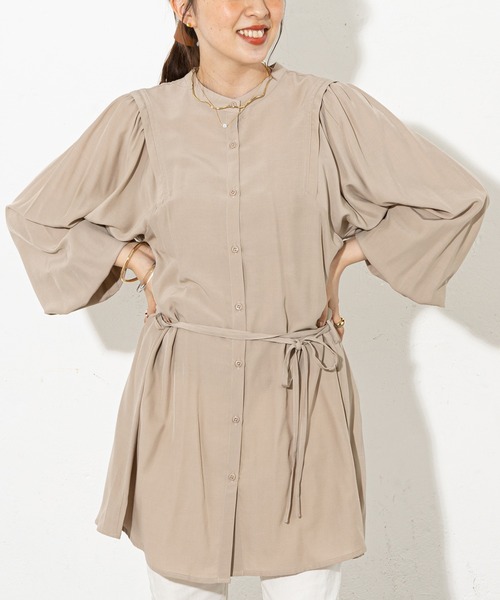 セール Zozo限定 袖タックブラウス シャツ ブラウス Discoat ディスコート のファッション通販 Zozotown