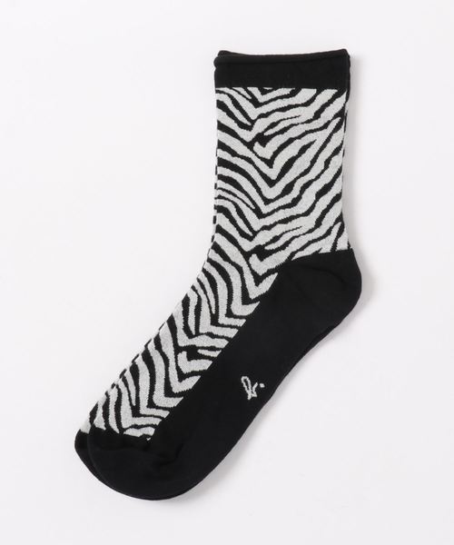 Agnes B アニエスベー の Chausette ゼブラ柄ソックス ソックス 靴下 Wear