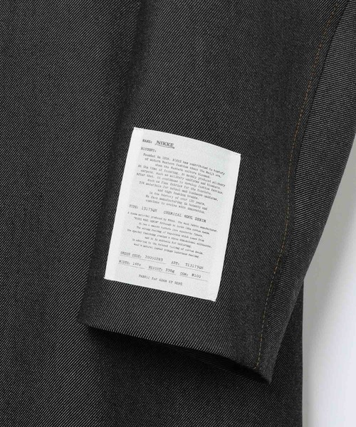 ADAM ET ROPE'(アダムエロペ)の「【NIKKE】ウールデニムカーコート(ステンカラーコート・メンズ・ネイビー・M/L)」の13枚目の写真