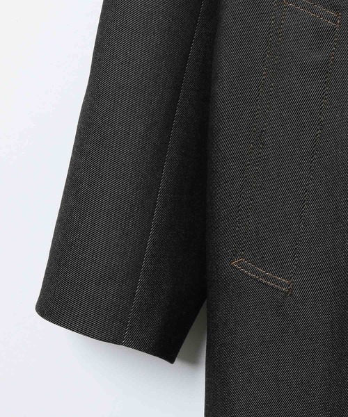 ADAM ET ROPE'(アダムエロペ)の「【NIKKE】ウールデニムカーコート(ステンカラーコート・メンズ・ネイビー・M/L)」の12枚目の写真