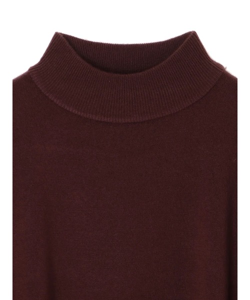 AMERICAN HOLIC(アメリカンホリック)の「モックネックドロップショルダーニットプルオーバー *(ニット/セーター・レディース・チャコールグレー/ライトグレー/ブラウン/カーキ・FREE)」の13枚目の写真