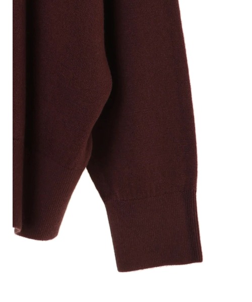 AMERICAN HOLIC(アメリカンホリック)の「モックネックドロップショルダーニットプルオーバー *(ニット/セーター・レディース・チャコールグレー/ライトグレー/ブラウン/カーキ・FREE)」の12枚目の写真