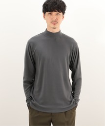 417 EDIFICE | マイクロアクリルスムースモックネックT(Tシャツ/カットソー)