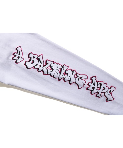 A BATHING APE（アベイシングエイプ）の「BAPE X READYMADE SPRAY WIDE FIT L/S TEE M（Tシャツ/カットソー・メンズ・ホワイト/ブラック・XX-LARGE/LARGE/SMALL/XXX-LARGE/MEDIUM/X-LARGE）」の7枚目の写真