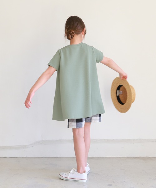 チュニック　エンボス加工　イエロー　半袖　夏服　黄色　ふわふわ 楽天市場】【メール便可】 M〜3L コットンボイル ギャザー