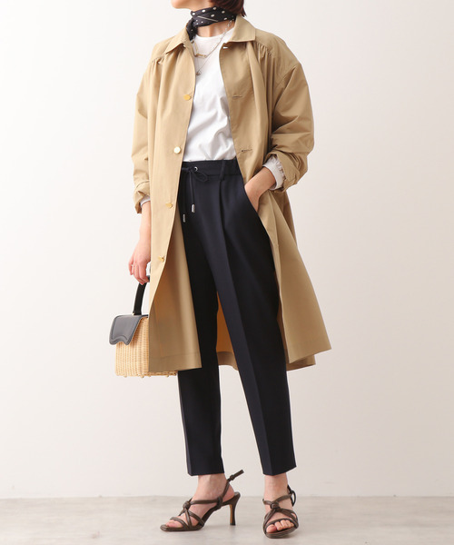 Traditional Weatherwear(トラディショナルウェザーウェア)の「TRADITIONAL WEATHER WEAR/別注シングルコート(その他アウター・レディース・ベージュ/ネイビー・32)」の4枚目の写真