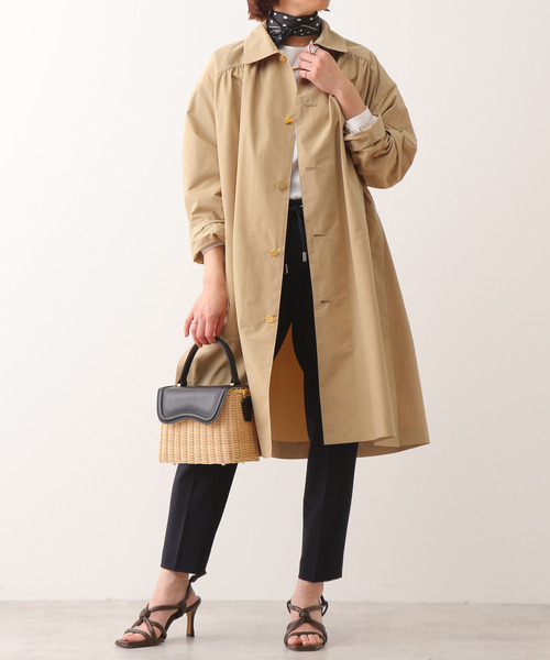 Traditional Weatherwear(トラディショナルウェザーウェア)の「TRADITIONAL WEATHER WEAR/別注シングルコート(その他アウター・レディース・ベージュ/ネイビー・32)」の5枚目の写真
