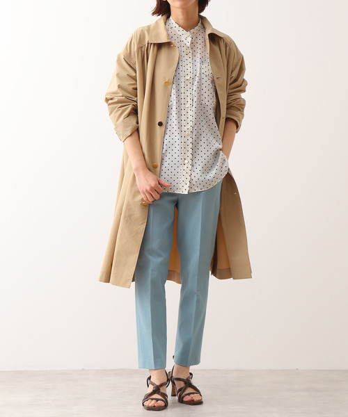 Traditional Weatherwear(トラディショナルウェザーウェア)の「TRADITIONAL WEATHER WEAR/別注シングルコート(その他アウター・レディース・ベージュ/ネイビー・32)」の7枚目の写真
