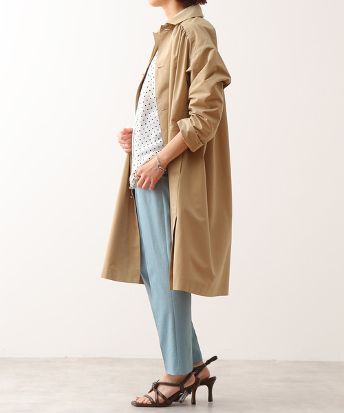 Traditional Weatherwear(トラディショナルウェザーウェア)の「TRADITIONAL WEATHER WEAR/別注シングルコート(その他アウター・レディース・ベージュ/ネイビー・32)」の8枚目の写真