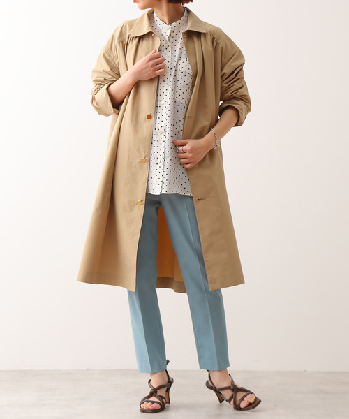 Traditional Weatherwear(トラディショナルウェザーウェア)の「TRADITIONAL WEATHER WEAR/別注シングルコート(その他アウター・レディース・ベージュ/ネイビー・32)」の9枚目の写真