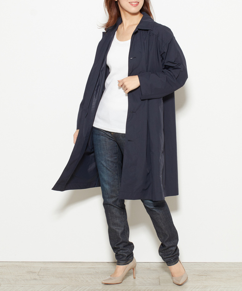 Traditional Weatherwear(トラディショナルウェザーウェア)の「TRADITIONAL WEATHER WEAR/別注シングルコート(その他アウター・レディース・ベージュ/ネイビー・32)」の19枚目の写真