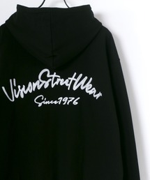 VISION STREET WEAR/ヴィジョンストリートウエア スウェット サテンワッペン カレッジロゴ バックチェーン刺繍 ルードロゴ スウェットパーカー/フーディー