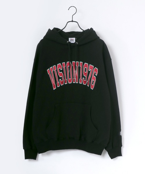 VISION STREET WEAR(ヴィジョンストリートウェア)の「VISION STREET WEAR/ヴィジョンストリートウエア スウェット サテンワッペン カレッジロゴ バックチェーン刺繍 ルードロゴ スウェットパーカー/フーディー(パーカー・メンズ・ホワイト/ブラック/ホワイト系その他/ブラック系その他・M/L)」の12枚目の写真