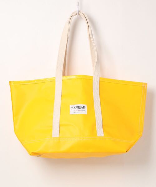 Steele Canvas Basket(スチールキャンバスバスケット)の「【STEELE CANVAS BASKET/スチールキャンバスバスケット】STTELETEX BEACH TOTE - SMALL(UN)(トートバッグ・レディース・ブラック/イエロー/ブルー/オレンジ・FREE)」の4枚目の写真