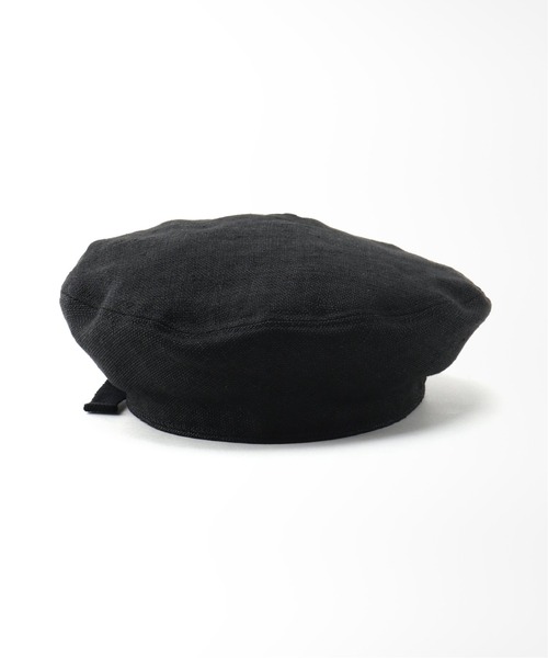 SLOBE IENA(スローブイエナ)の「【La Maison de Lyllis 】STONCHベレー◆(ハンチング/ベレー帽・レディース・ブラック・FREE)」の2枚目の写真