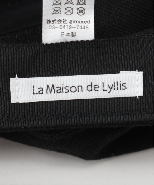 SLOBE IENA(スローブイエナ)の「【La Maison de Lyllis 】STONCHベレー◆(ハンチング/ベレー帽・レディース・ブラック・FREE)」の8枚目の写真