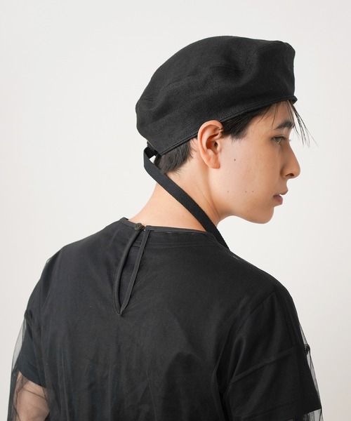 SLOBE IENA(スローブイエナ)の「【La Maison de Lyllis 】STONCHベレー◆(ハンチング/ベレー帽・レディース・ブラック・FREE)」の11枚目の写真