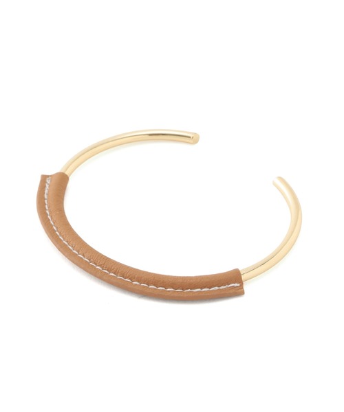 VIS（ビス）の「フェイクレザーバングル（ブレスレット・レディース・ホワイト/グリーン系その他/キャメル・FREE）」の10枚目の写真