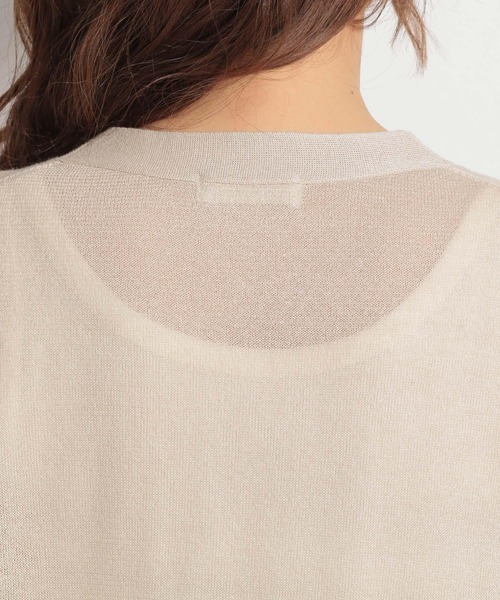 niko and...（ニコアンド）の「洗えるリネン混カーディガン（カーディガン/ボレロ・レディース・ライトブルー/ブラック/ベージュ・MEDIUM/LARGE）」の7枚目の写真