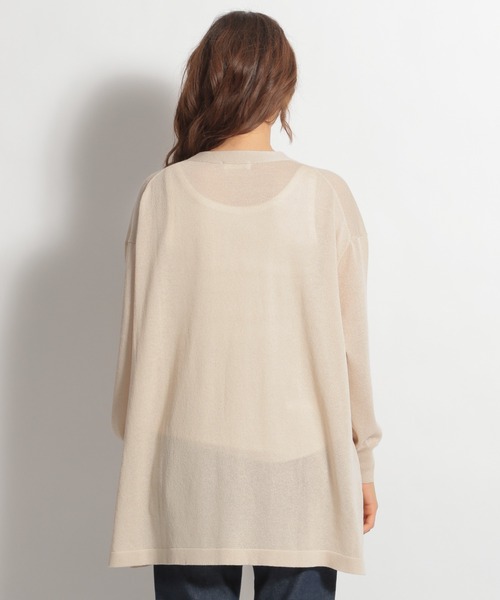 niko and...（ニコアンド）の「洗えるリネン混カーディガン（カーディガン/ボレロ・レディース・ライトブルー/ブラック/ベージュ・MEDIUM/LARGE）」の17枚目の写真