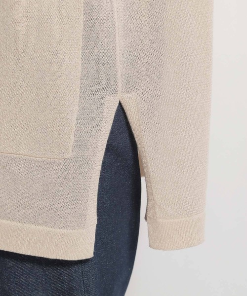 niko and...（ニコアンド）の「洗えるリネン混カーディガン（カーディガン/ボレロ・レディース・ライトブルー/ブラック/ベージュ・MEDIUM/LARGE）」の15枚目の写真