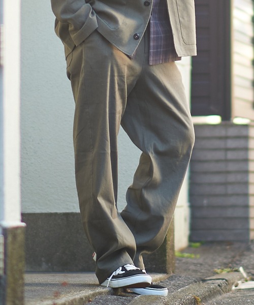 CIAOPANIC TYPY(チャオパニックティピー)の「リネン混ワークパンツ (セットアップ)(スラックス・メンズ・チャコールグレー/オリーブ・S/M/L)」の2枚目の写真