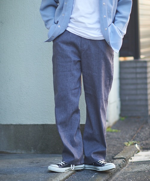 CIAOPANIC TYPY(チャオパニックティピー)の「リネン混ワークパンツ (セットアップ)(スラックス・メンズ・チャコールグレー/オリーブ・S/M/L)」の3枚目の写真