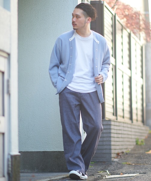 CIAOPANIC TYPY(チャオパニックティピー)の「リネン混ワークパンツ (セットアップ)(スラックス・メンズ・チャコールグレー/オリーブ・S/M/L)」の4枚目の写真