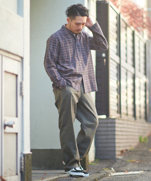 CIAOPANIC TYPY(チャオパニックティピー)の「リネン混ワークパンツ (セットアップ)(スラックス・メンズ・チャコールグレー/オリーブ・S/M/L)」の7枚目の写真