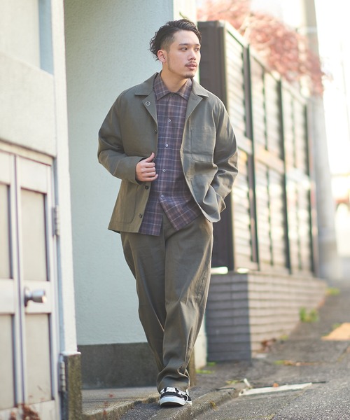 CIAOPANIC TYPY(チャオパニックティピー)の「リネン混ワークパンツ (セットアップ)(スラックス・メンズ・チャコールグレー/オリーブ・S/M/L)」の8枚目の写真