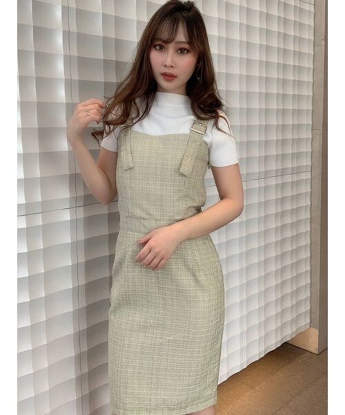 RESEXXY（リゼクシー）の「ツイードキャミワンピース（ワンピース・レディース・ブラック/ベージュ/ミント・FREE）」の16枚目の写真