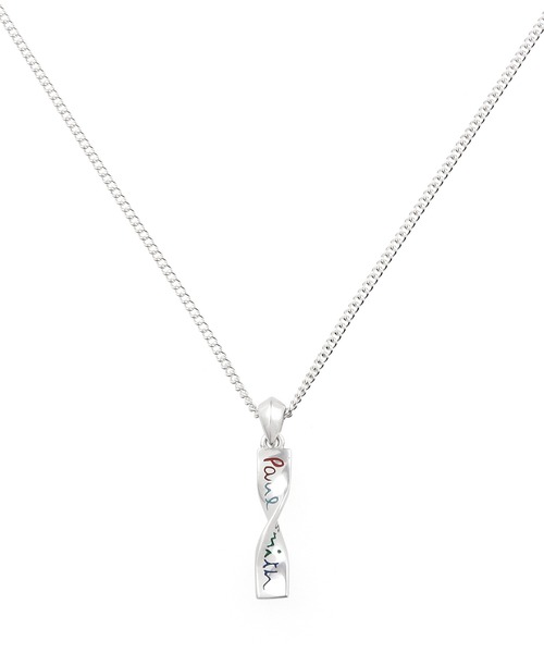 Paul Smith（ポールスミス）の「TWISTED LOGO PLATE NECKLACE  / 553970 210A（ネックレス・メンズ・シルバー・FREE）」の3枚目の写真