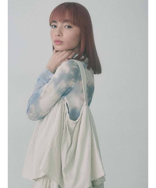 merry jenny（メリージェニー）の「ティアードティアードワンピース（ワンピース・レディース・アイボリー/ブラック/ベージュ・FREE）」の12枚目の写真