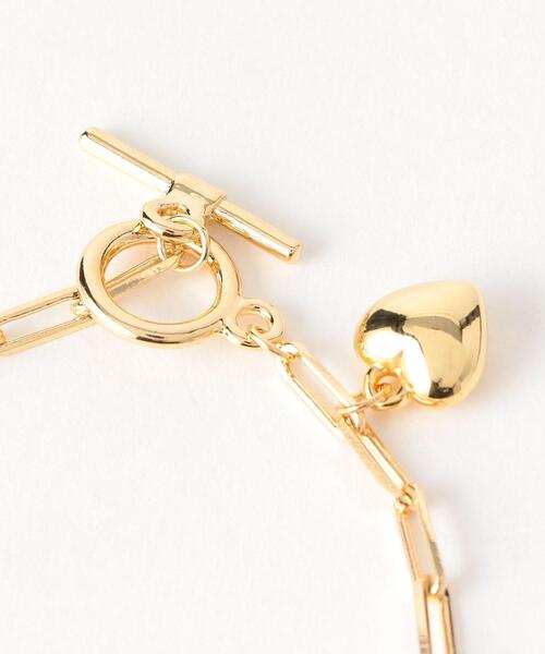BEAUTY&YOUTH UNITED ARROWS（ビューティーアンドユースユナイテッドアローズ）の「BY チェーンメタルミニハートブレスレット（ブレスレット・レディース・ゴールド/シルバー・FREE）」の4枚目の写真