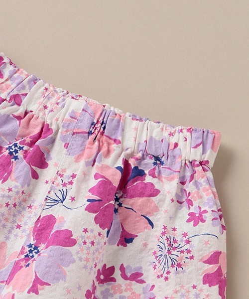 Love&Peace&Money（ラブアンドピースアンドマネー）の「星花甚平スーツ（ロンパース・キッズ・マジェンタ・80-90cm/100-110cm/90-100cm/110-120cm）」の11枚目の写真